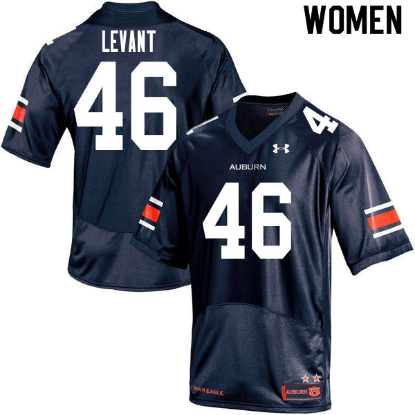 Auburn Tigers Women's Jake Levant #46 Navy Under Armour Stitched College 2020 NCAA Authentic Football Jersey NKL6474KM